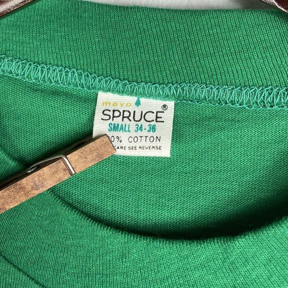 Vintage 1975 Frank Sinatra Graphic T-Shirt Mayo Spruce 30” Bust Sz Small Tee - Picture 7 of 9